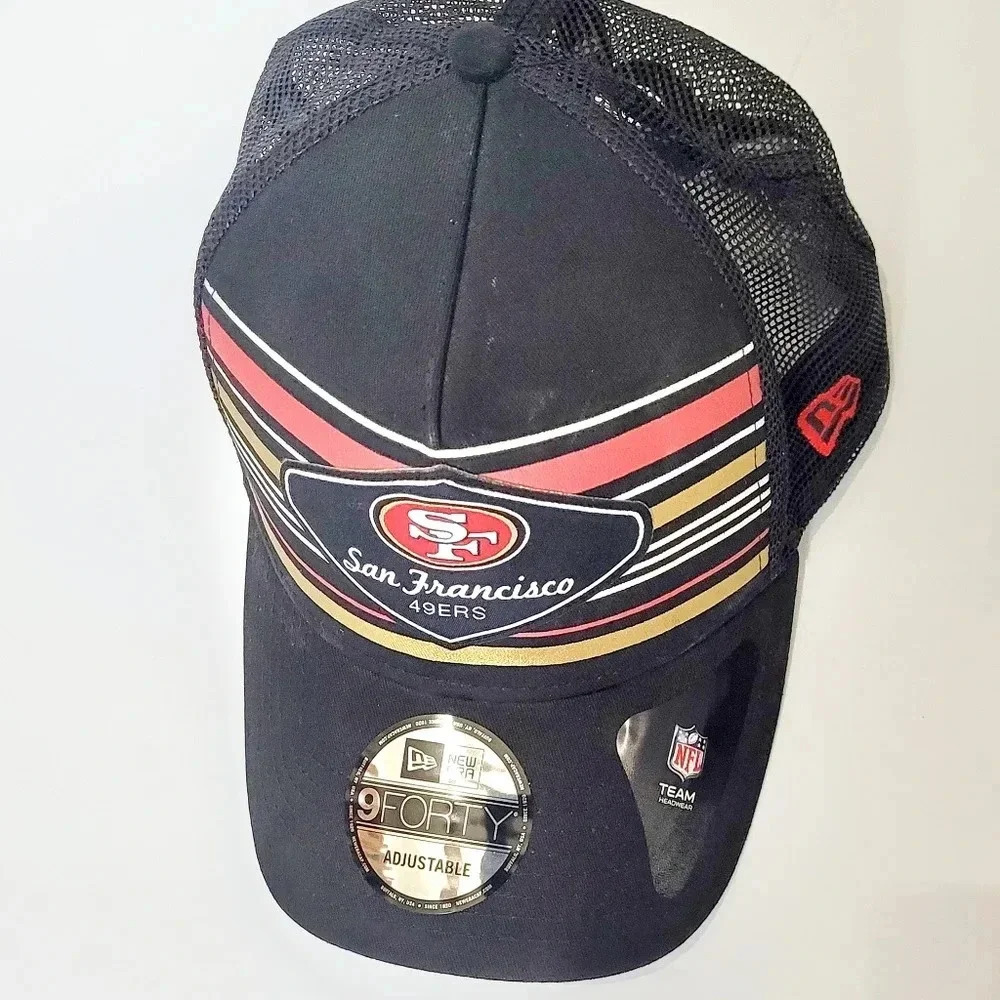 San Francisco 49ers New Era 9FORTY Adjustable Snapback Hat cap NFL 100% cotton - Picture 2 of 10